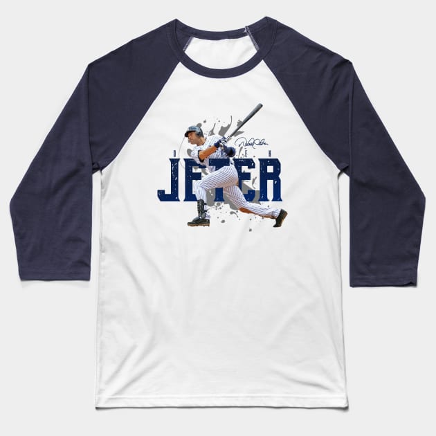 Derek Jeter Baseball T-Shirt by Juantamad